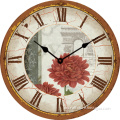 France Souvenir Gift Wooden Clock